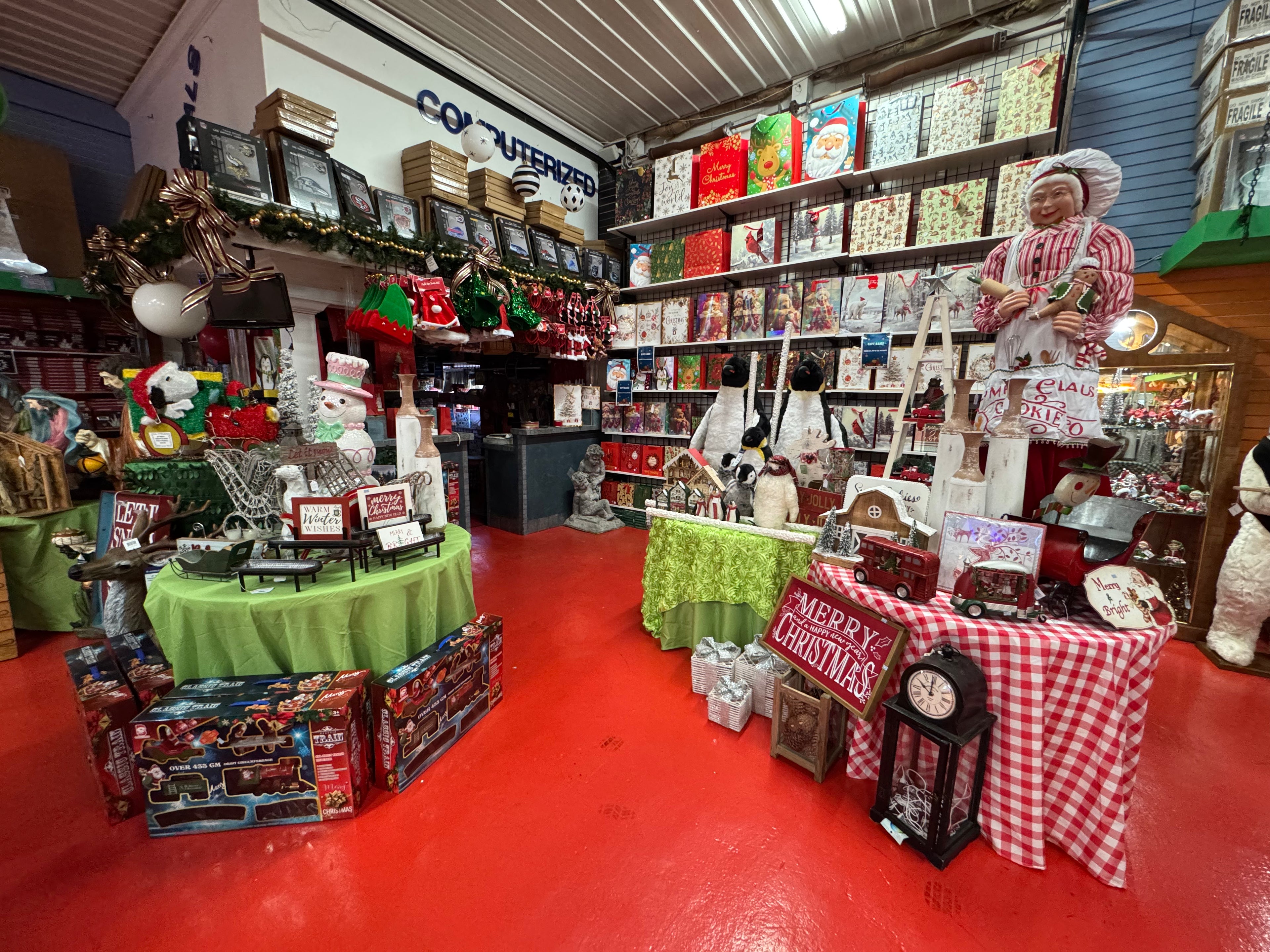 Christmas store display