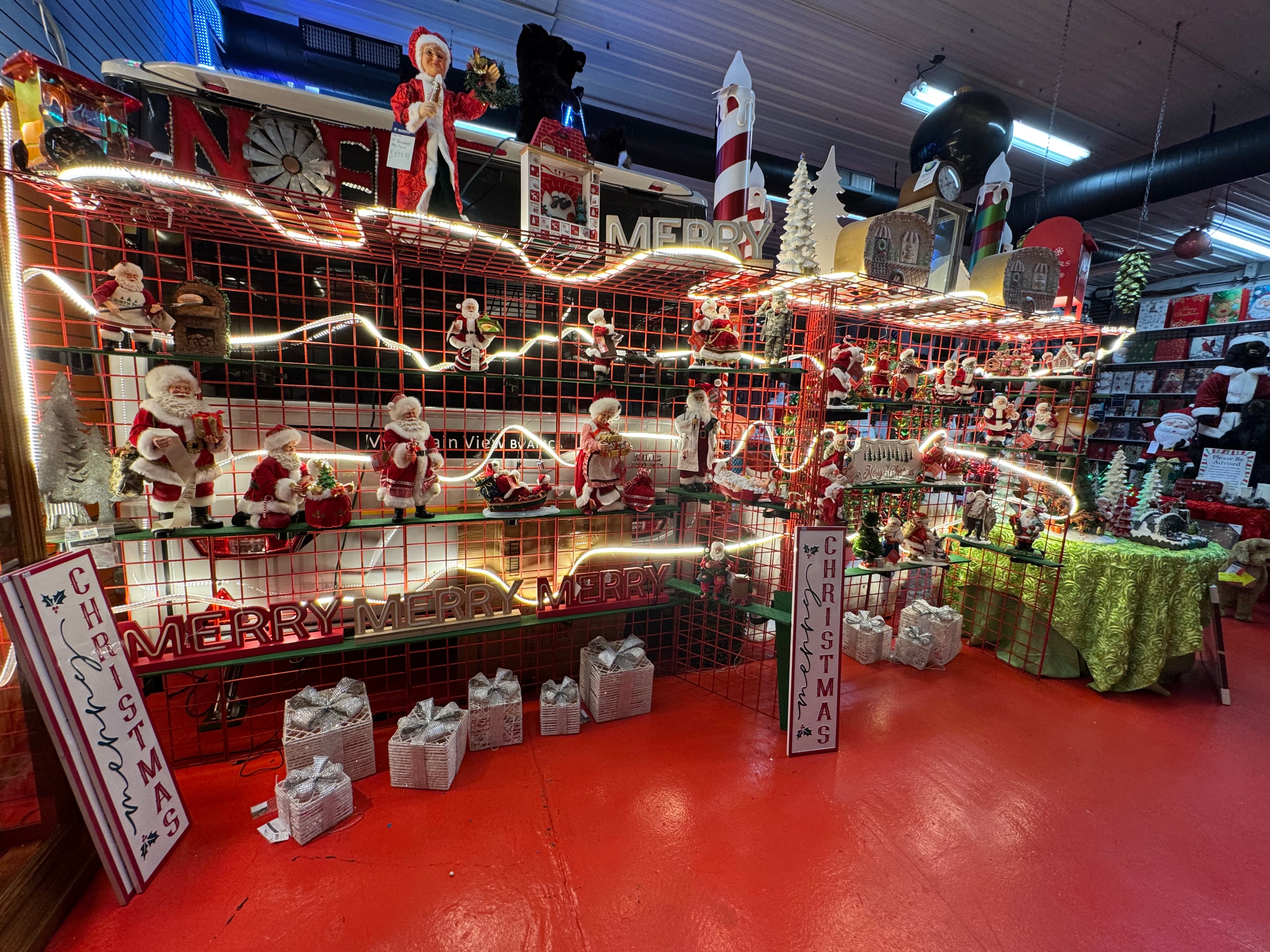 Christmas store display