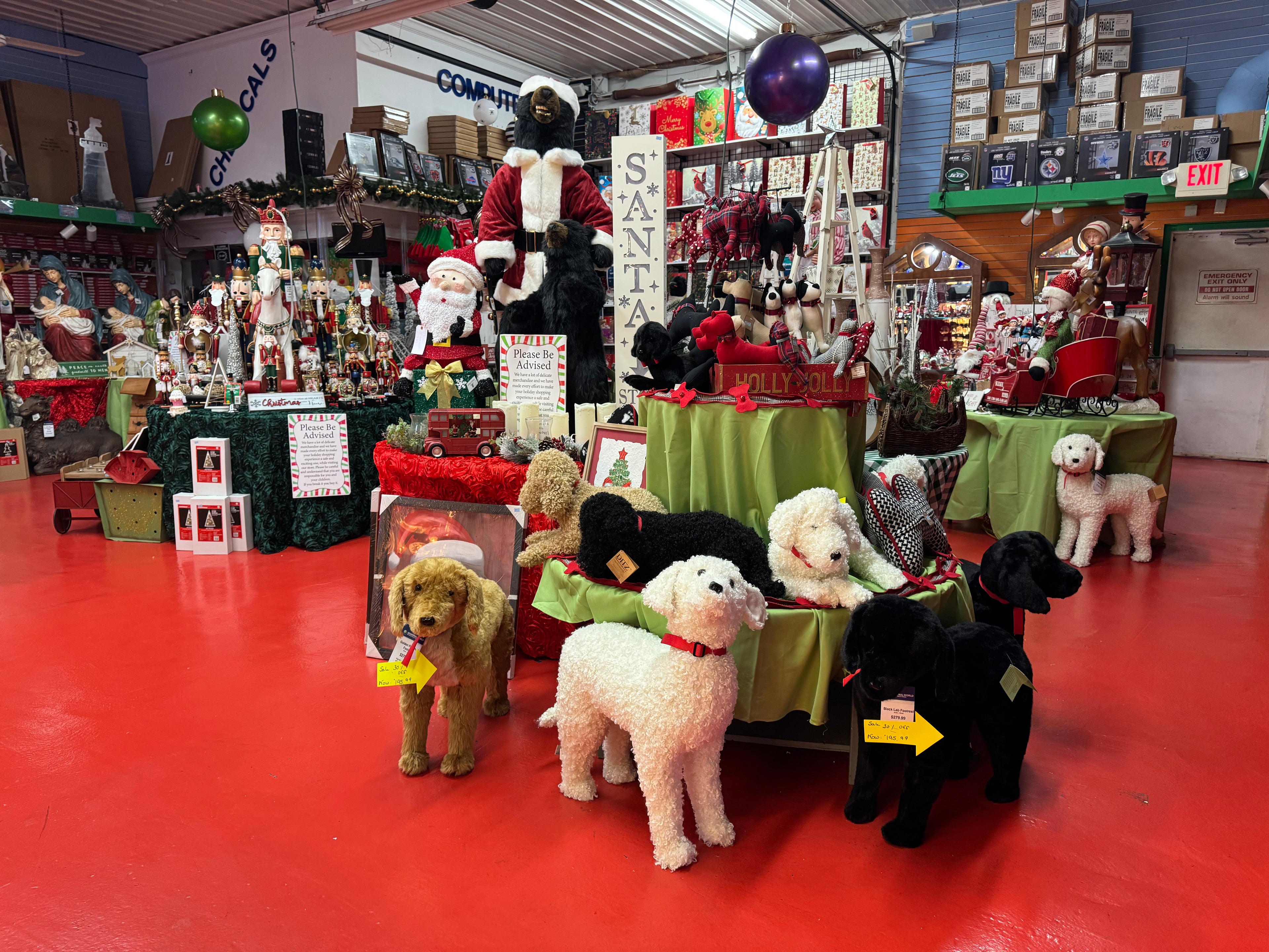 Christmas store display