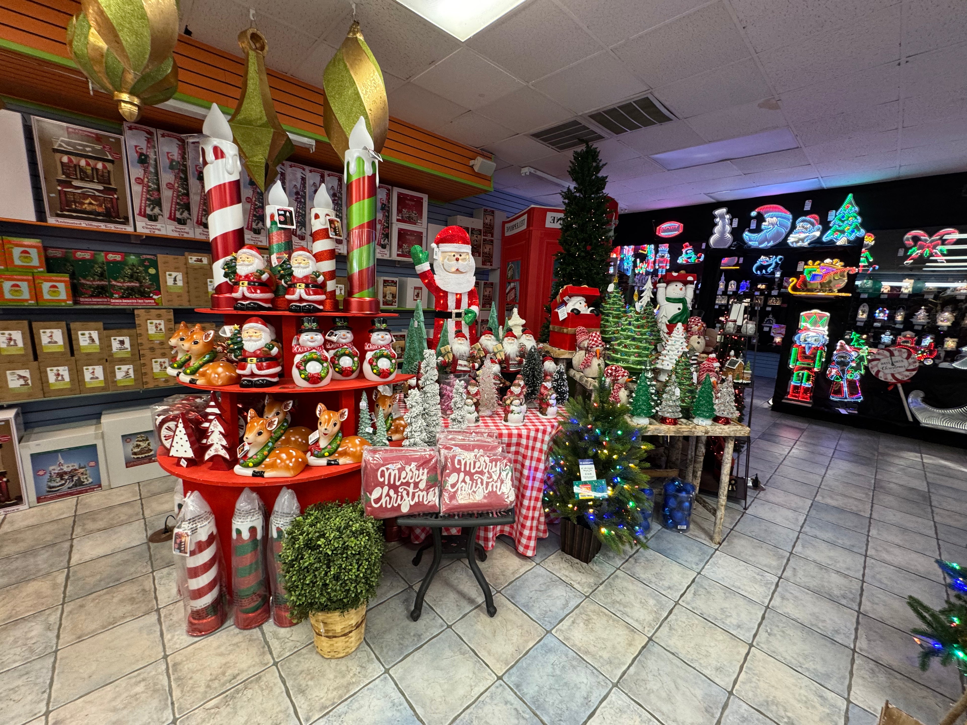 Christmas store display